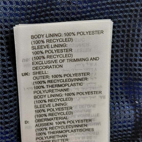 Adidas Terrex Rain.RDY Jacket Mens Medium Blue Hooded Waterproof Windbreaker - Picture 12 of 13